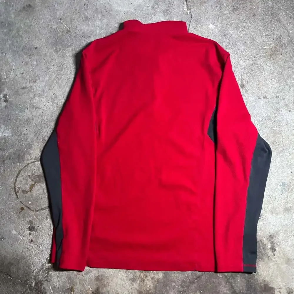Nike ACG Dri-Fit Waffle Knit 1/4 Zip Pullover Red XL